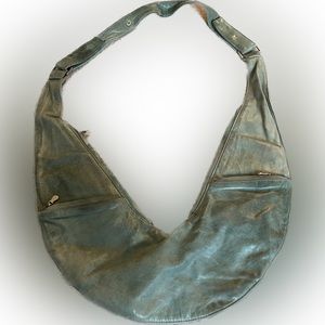 Genuine Leather Original SASH Bag Faded Turquoise Classic Size Crossbody